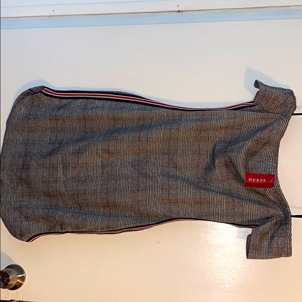 Guess Women’s Striped Plaid Dress.